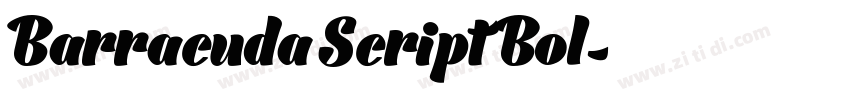 Barracuda Script Bol字体转换